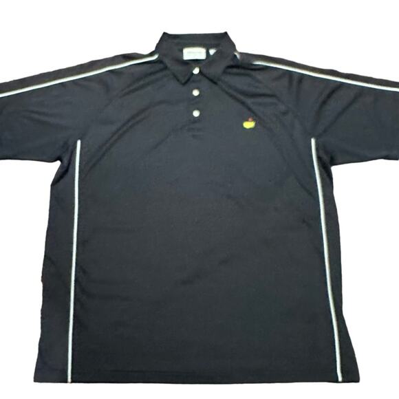 Masters Men’s XXL Black Polyester Logo PoloStyle Short Sleeve Shirt - Picture 1 of 6